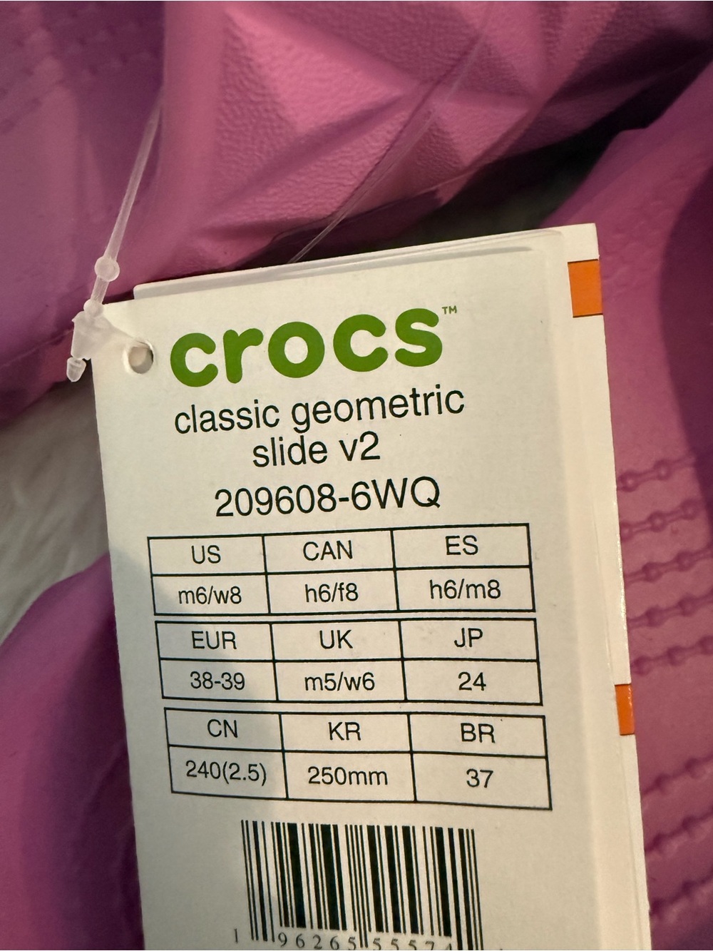Crocs Classic Geometric Slide Sandals Size 8 NWT - Picture 6 of 6